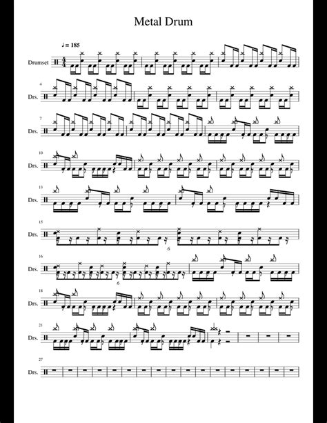 metal drum sheet music|steel pan sheet music free.